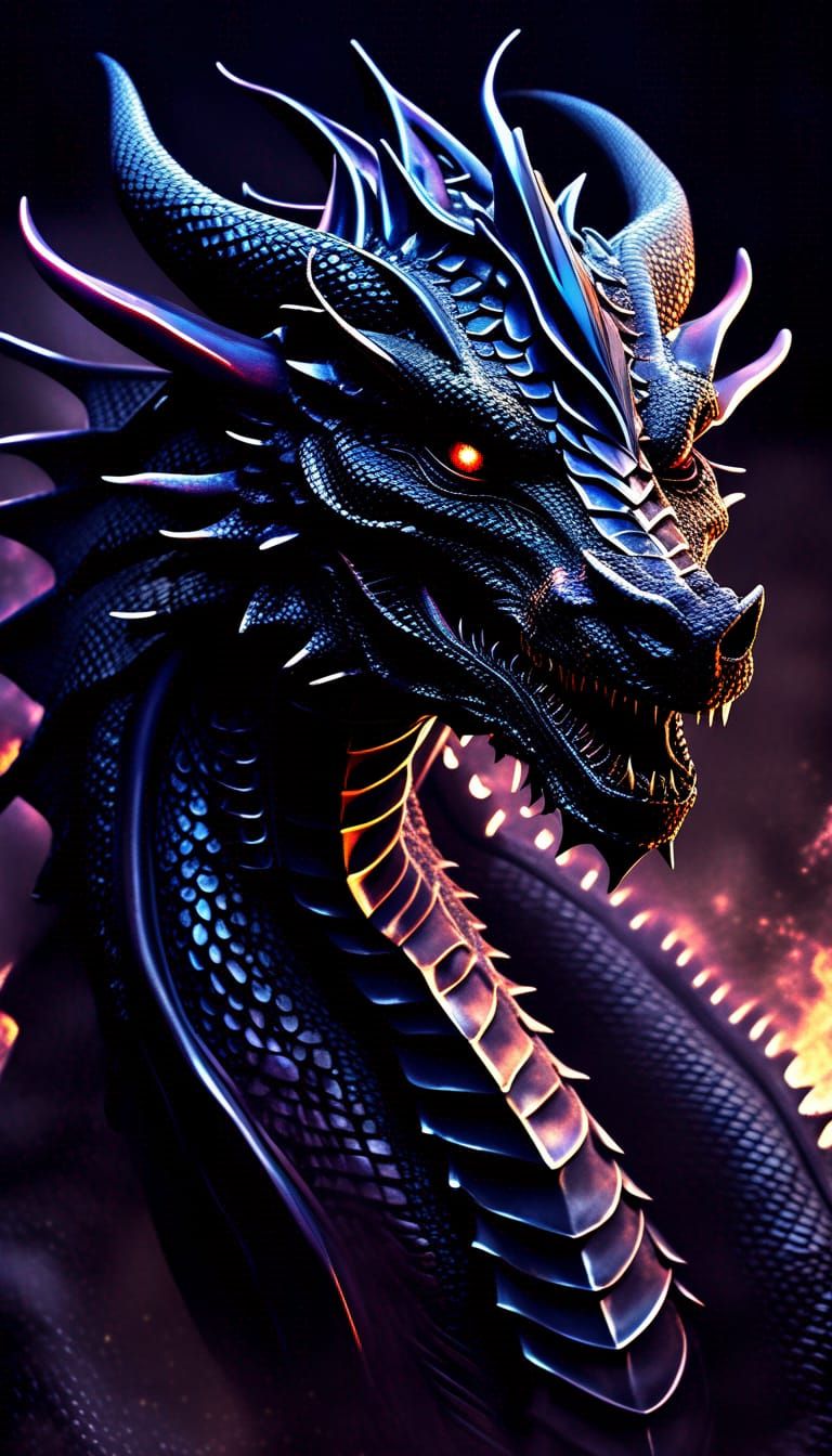 Cosmic Black Dragon God of Magic