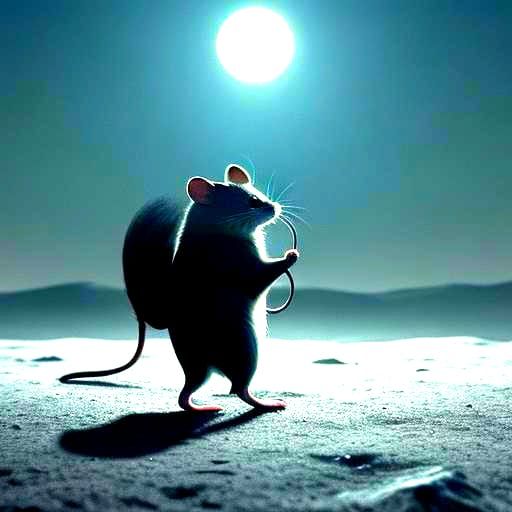 Mouse Eating the Moon: Cinematic Film Still
