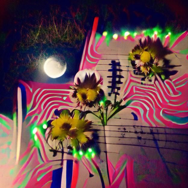 Neon Daisies Bloom in Electric Color