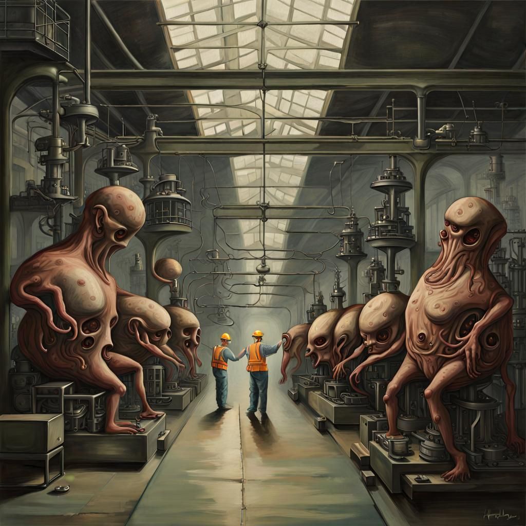 Grotesque Mutations in an Industrial Factory