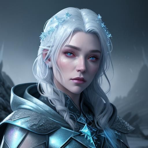 Mystical Hooded Figure in Ethereal Watercolor