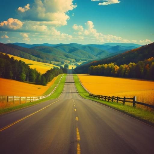 Take me home country roads to a place where I belong West Virginia country mama take me home country roads abstract art ...