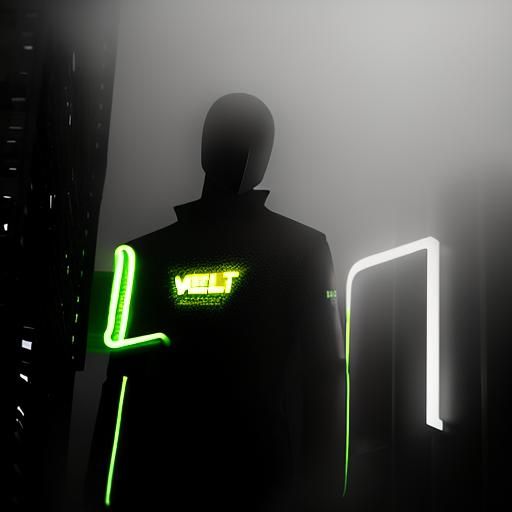 Neon Mannequins in Grainy Black and White