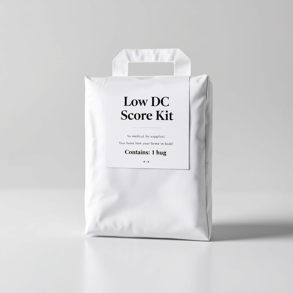 Comforting Medical Kit for Low DC Score, Minimalist Design