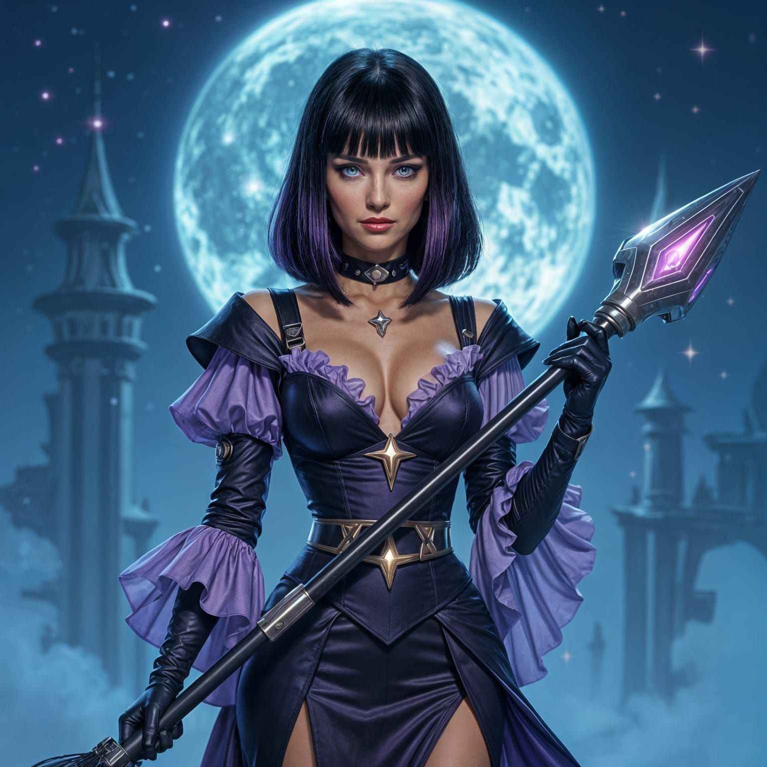 Futuristic Witch Loxy Isadora Bliss in Starfleet Style