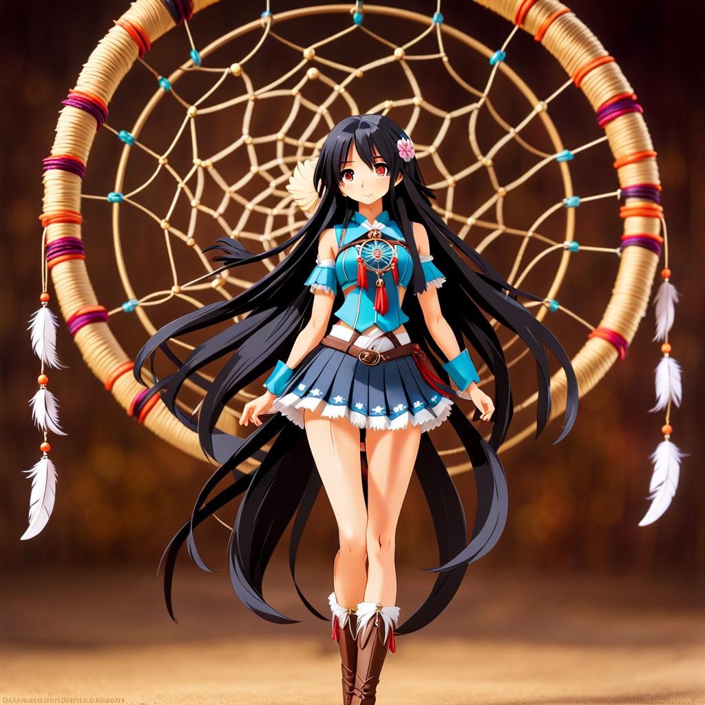 Anime Action Figure in Native American Outfit