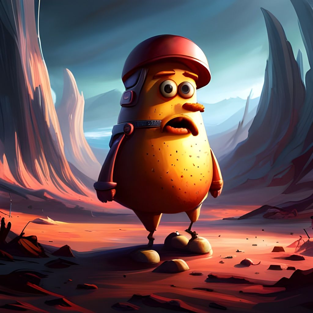 Potato Shoe Monster: 3D Unreal Engine Painting
