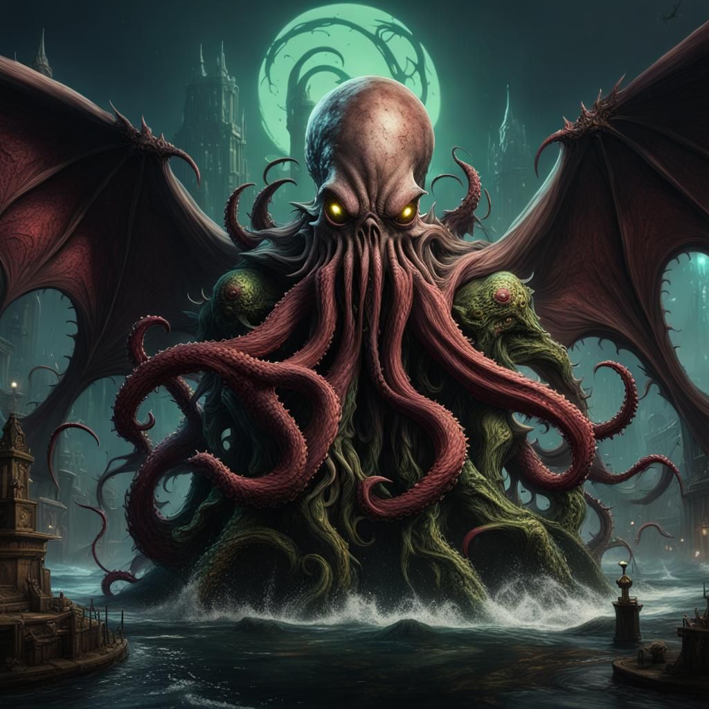 Spawn Cthulhu: Detailed Matte Painting