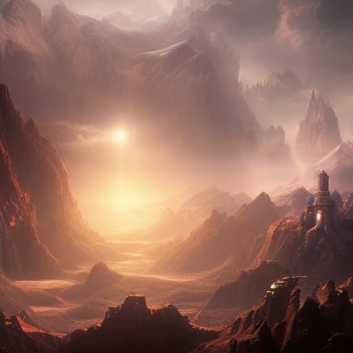 Birth of Time: Detailed Matte Painting