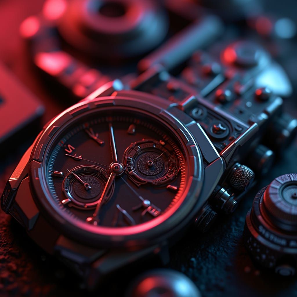 Hyperrealistic LetyShop Products in Geometric Futuristic Sty...