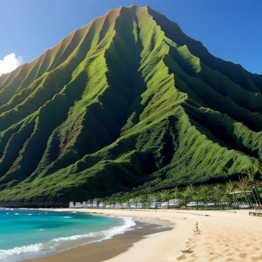 Vibrant AI Image of Hawaii