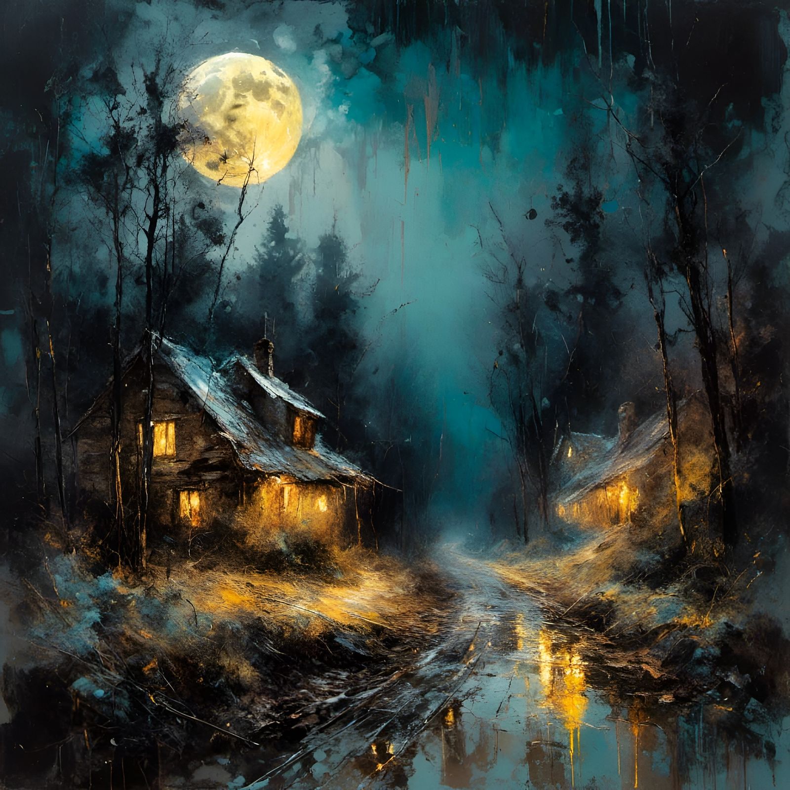 Village in the forest