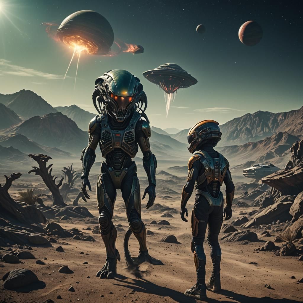 Epic Alien Encounter on Exotic Planet