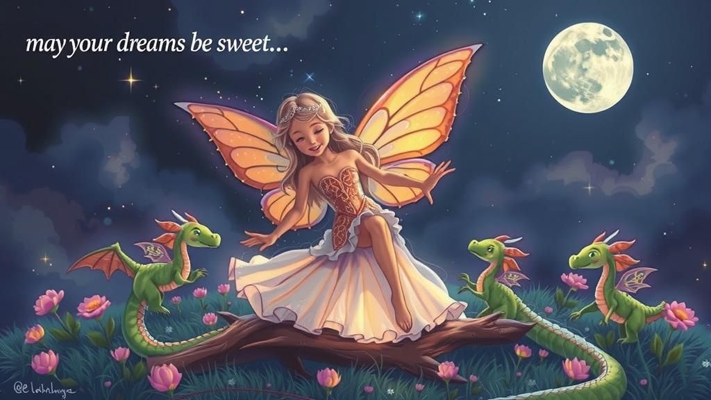 Sugar Plum Fairies Dancing with Baby Dragons