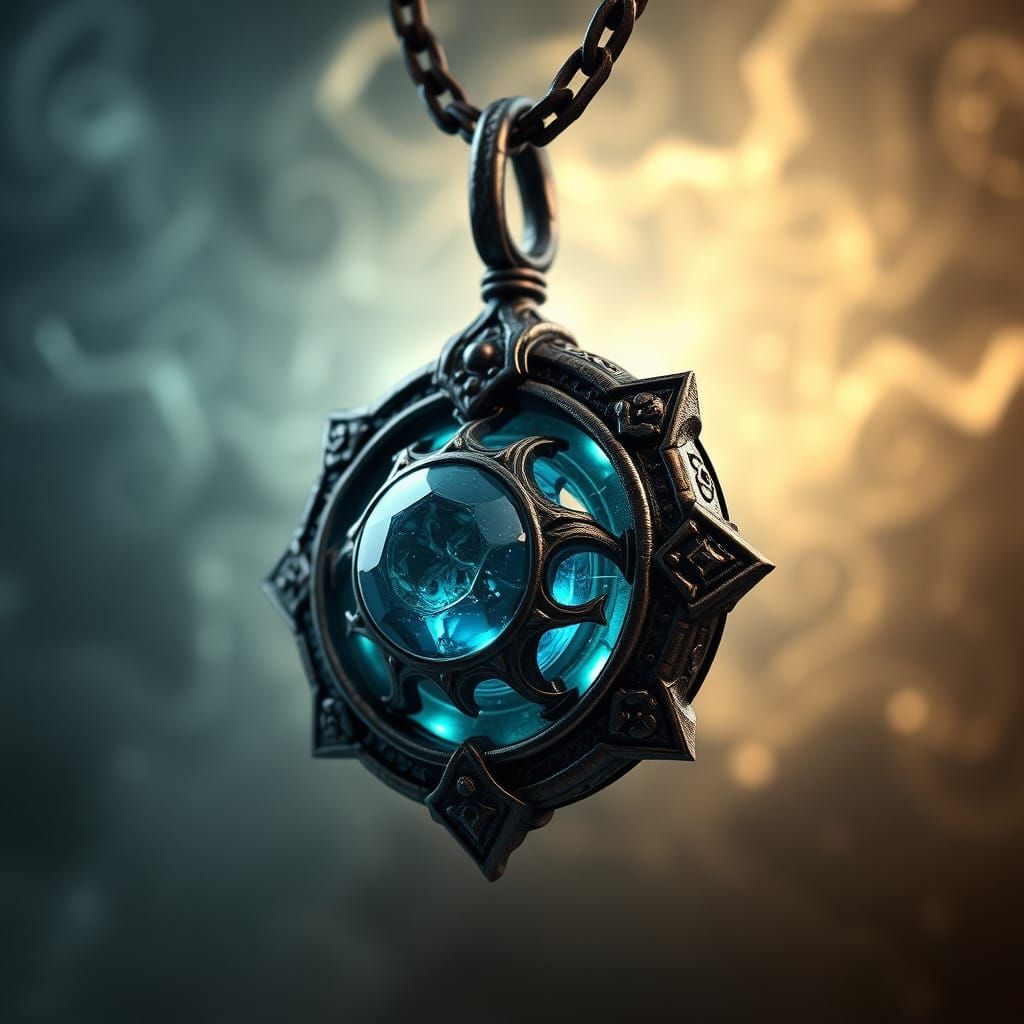 Dwemer Amulet of Vethyran Concept Art in Steampunk Style