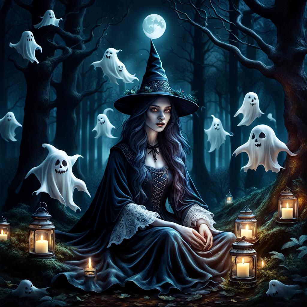 Witch and her spirits(2)