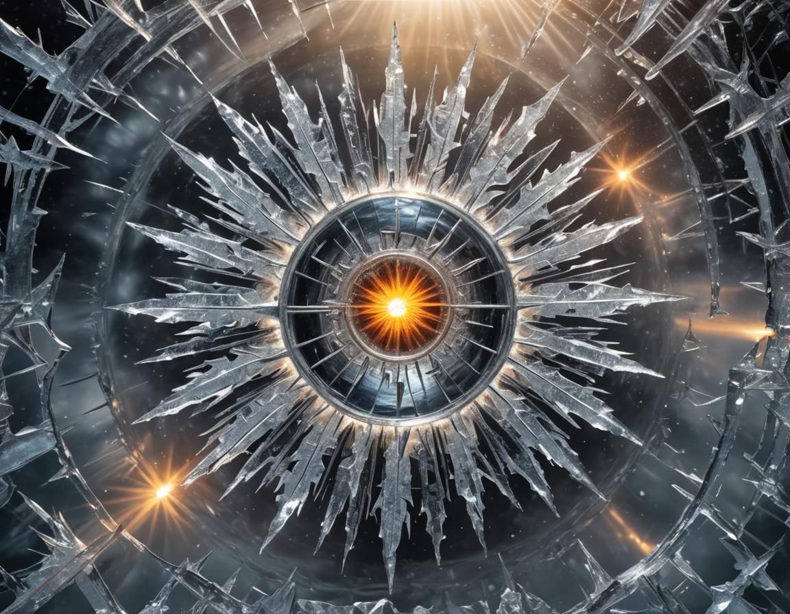 Frozen Sun: An Icy Celestial Body in the Void