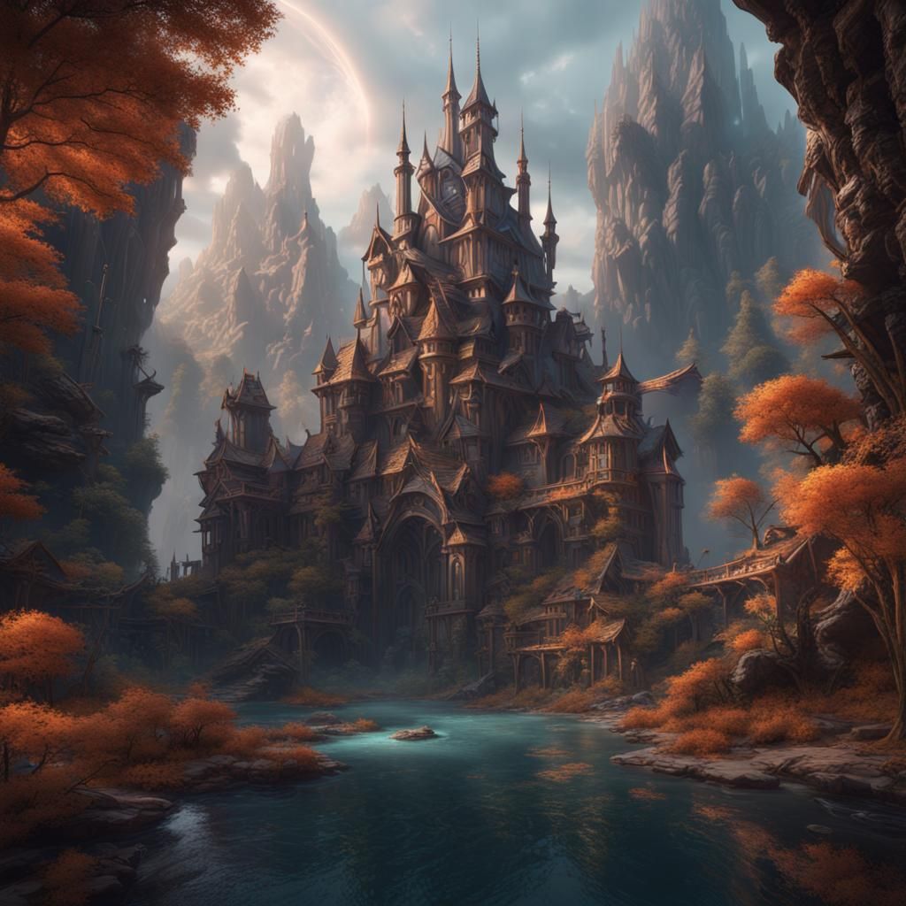 Detailed Matte Painting of Loab in Deep Color