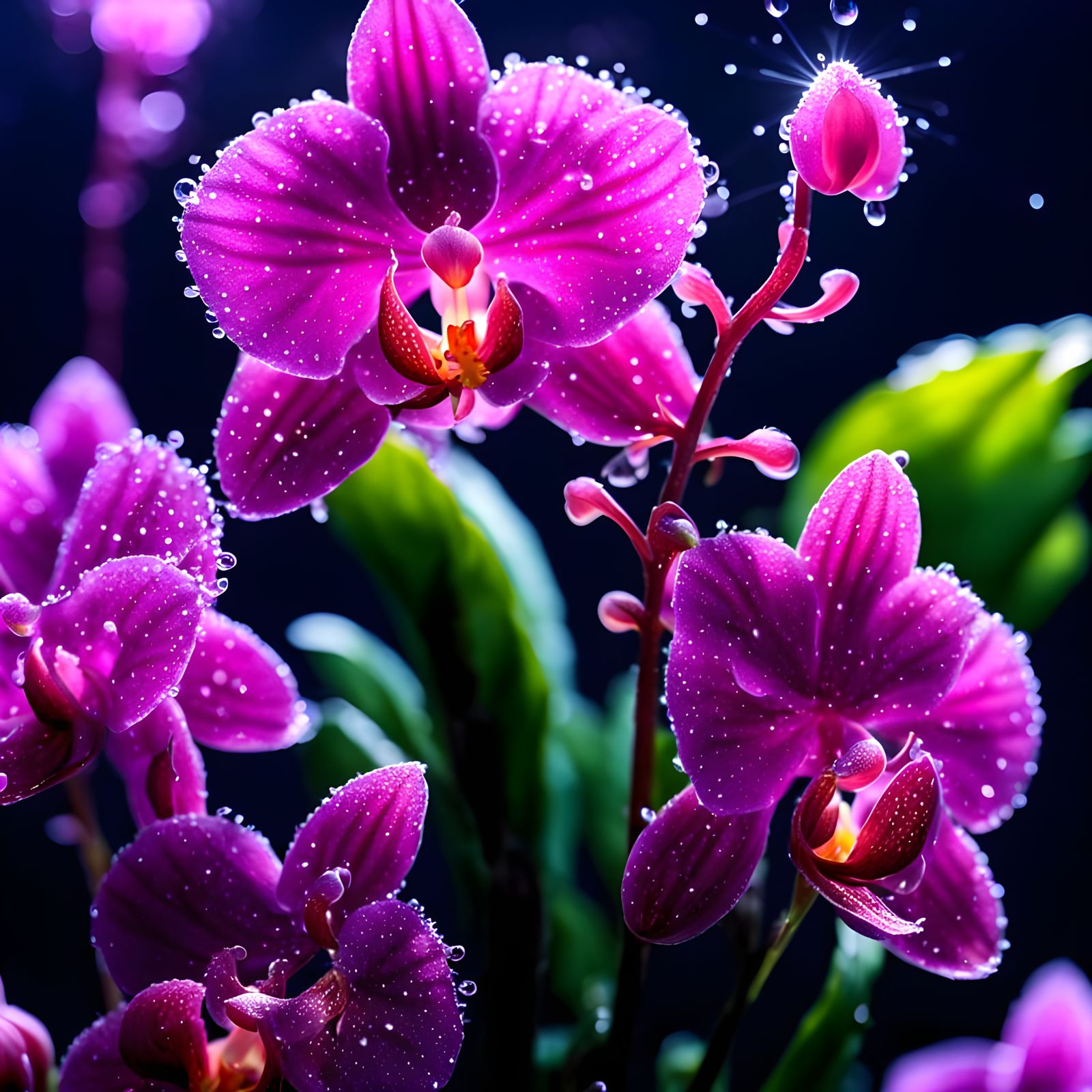 Exotic Pion-Orchid in Ethereal Light