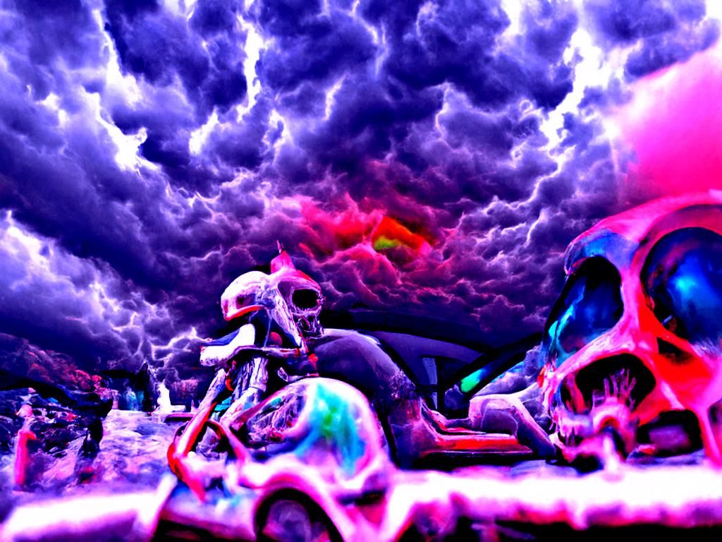 Death Rides a Psychedelic Cosmic Storm