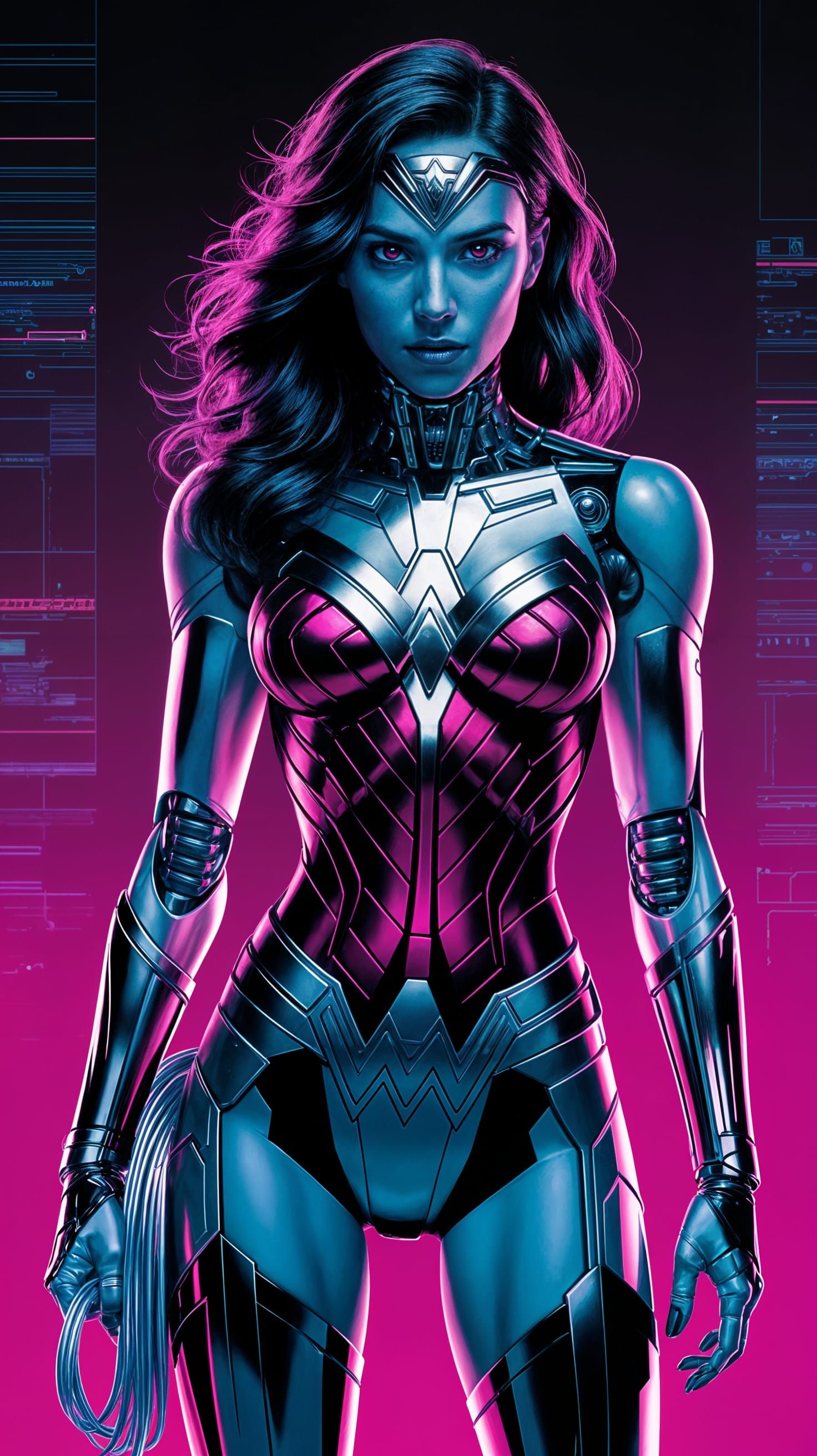 Cyberpunk Goddess of Cosmic Horror