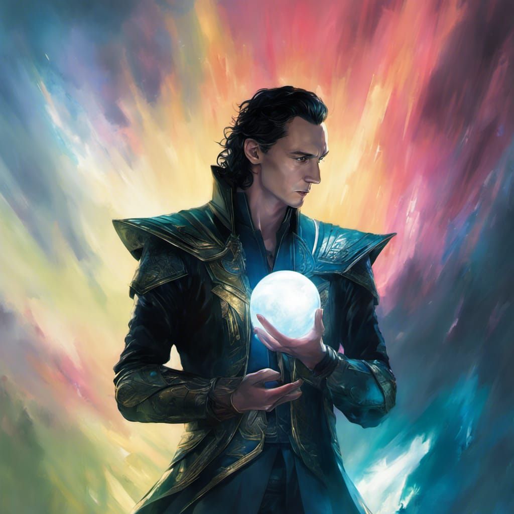 Loki God of Mischief with Blue Light