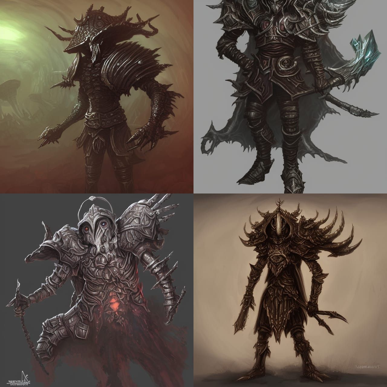 Demonic Myconid Warrior in Dark Souls Style