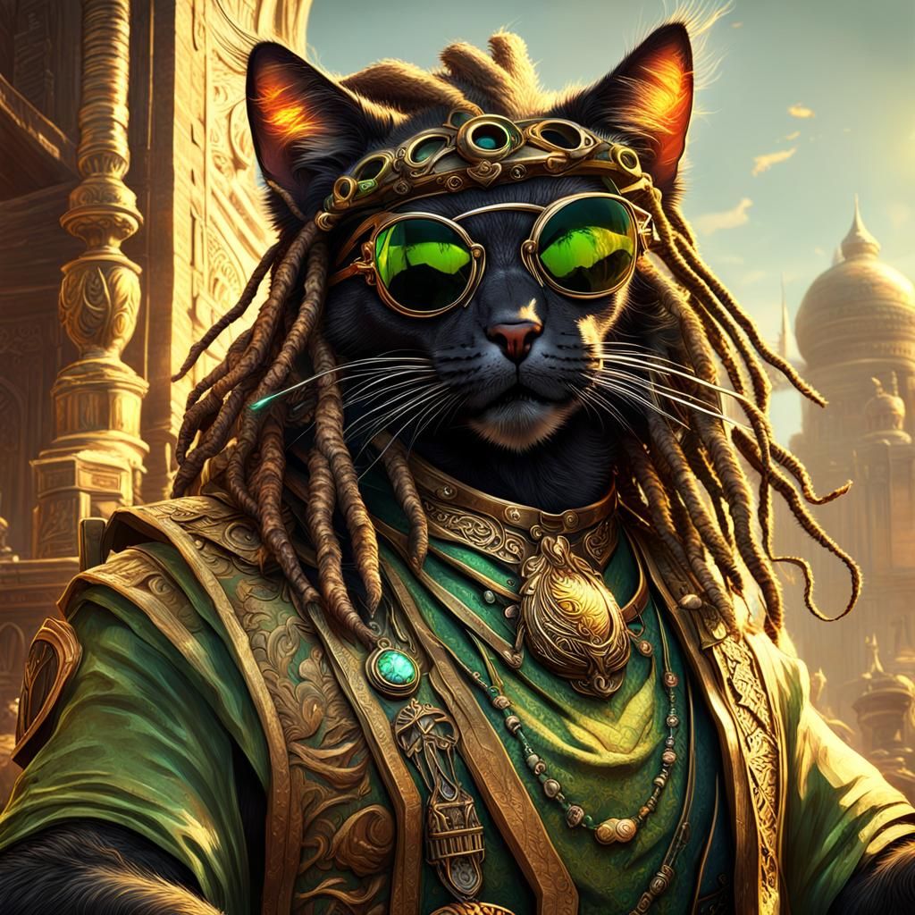 Qaliko-Jack wearing very cool glasses from Cade