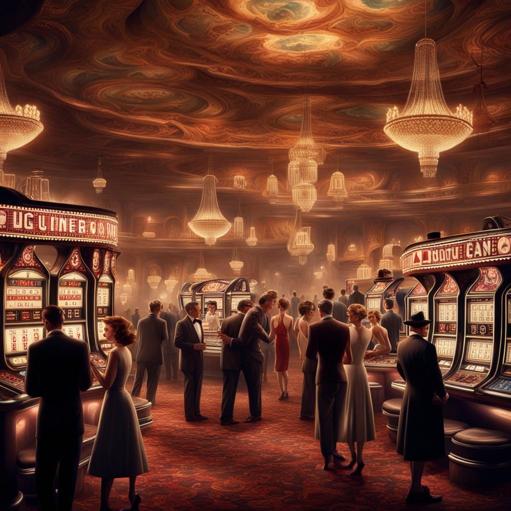 Underground Casino Party in 1950s Style