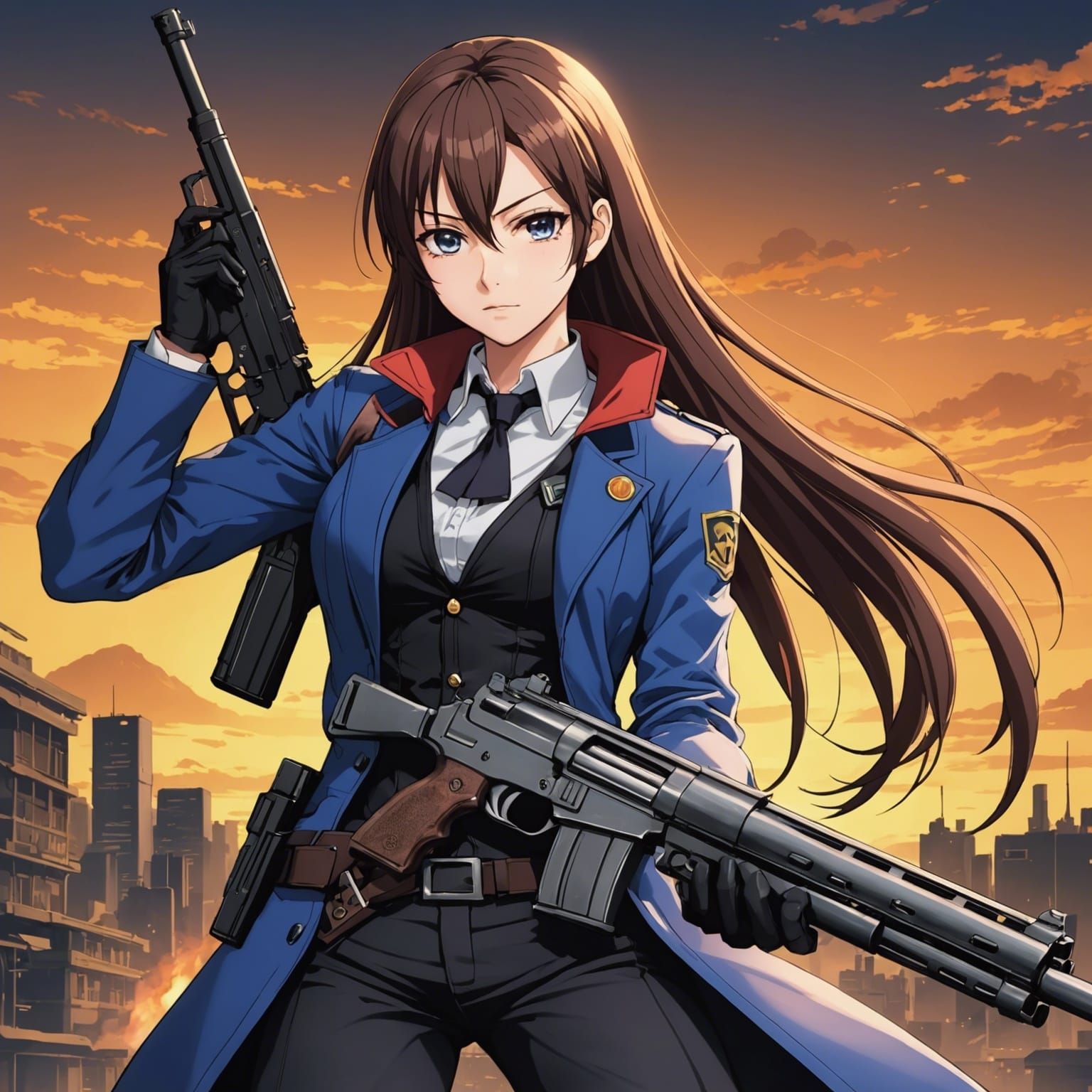 Anime Style Gun: Japanese Manga Art