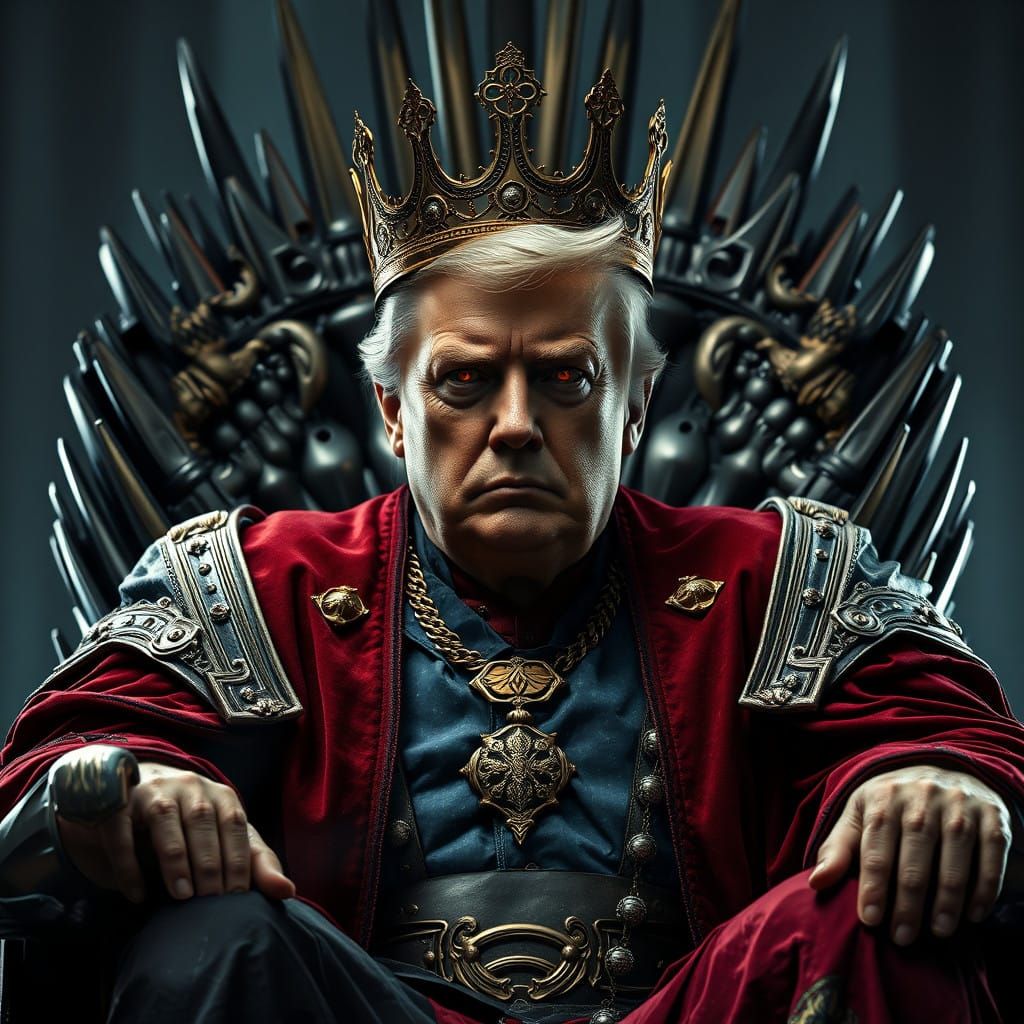 Regal Trump: Unhinged Majesty on the Iron Throne