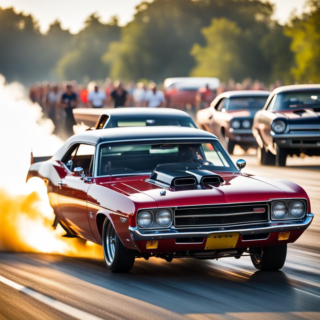 Muscle Cars Drag Racing: Professional Photography