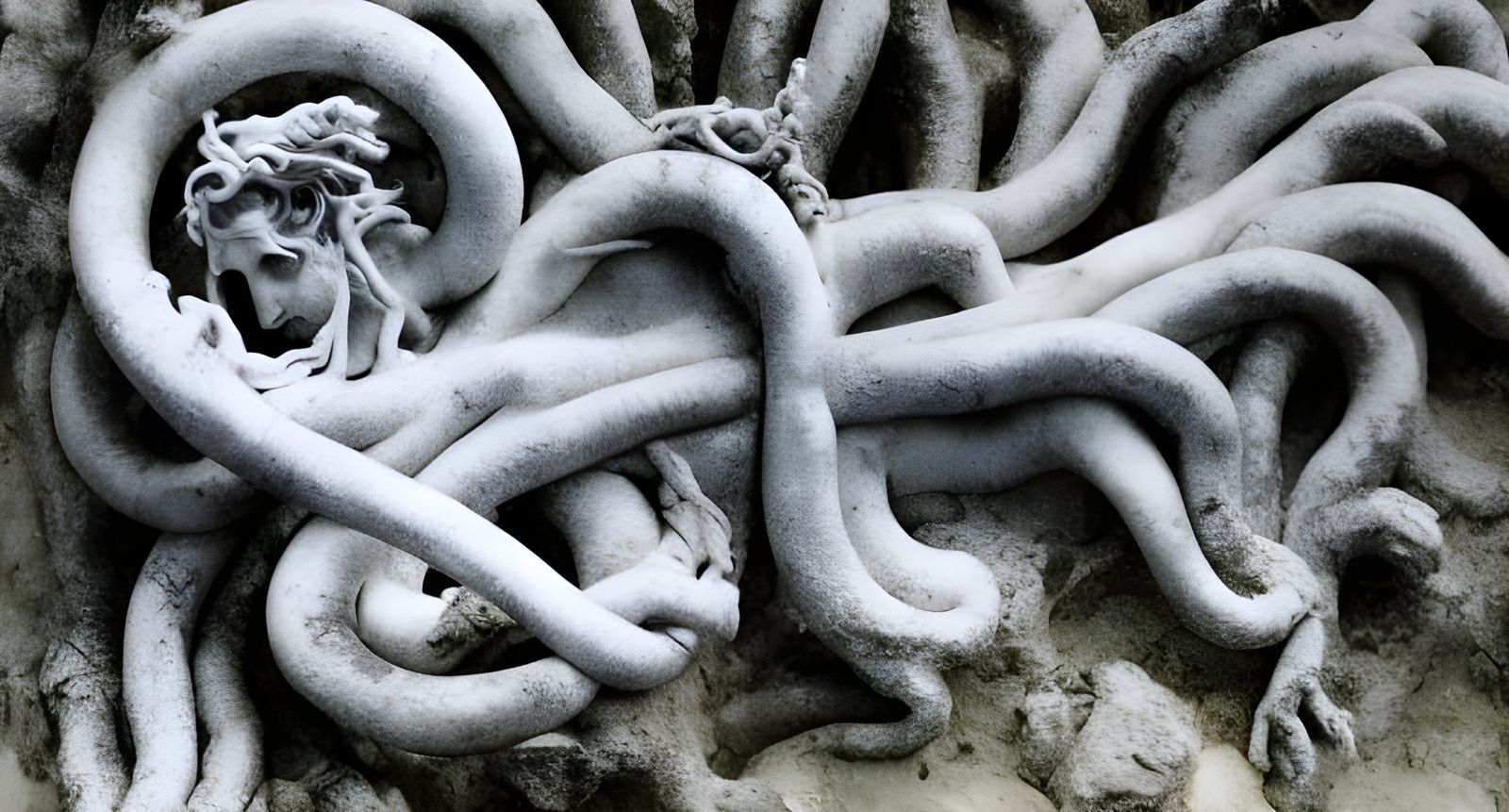 Medusa the Gorgon in the Temple