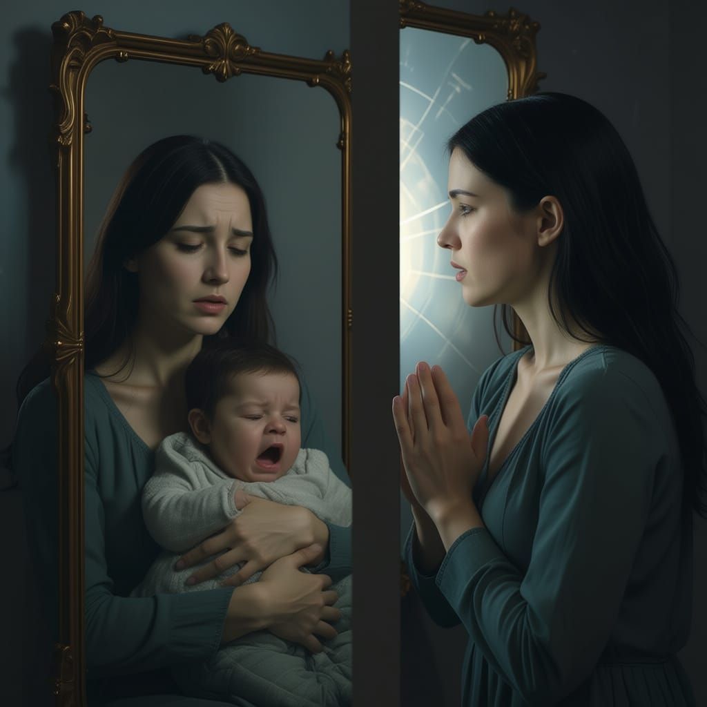 Woman's Inner Struggle Reflected in Cinematic Surreal Realis...