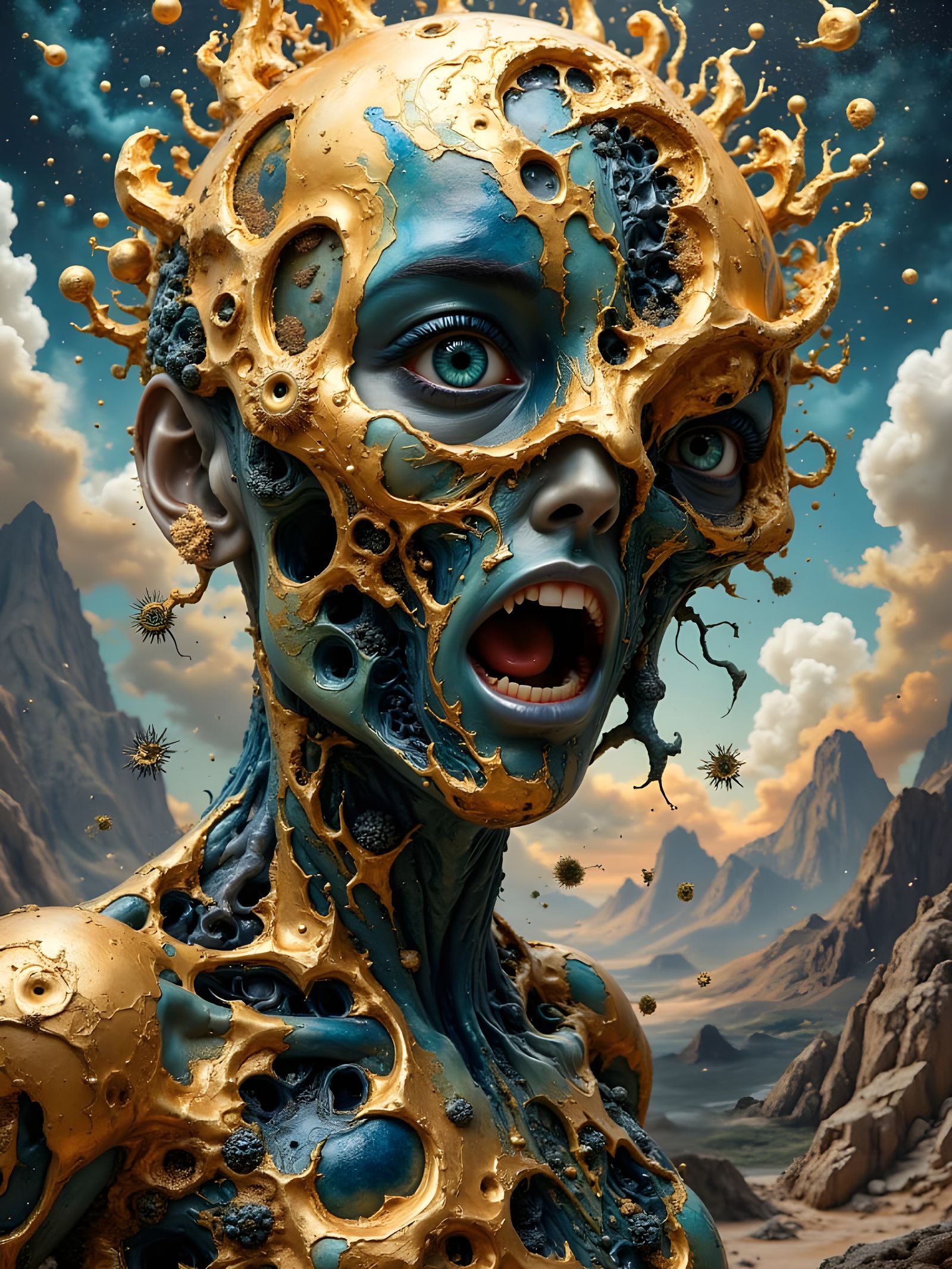 Vibrant Hyperkraximalismus Art Piece