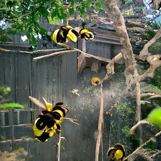 AI Generated Image of Bees