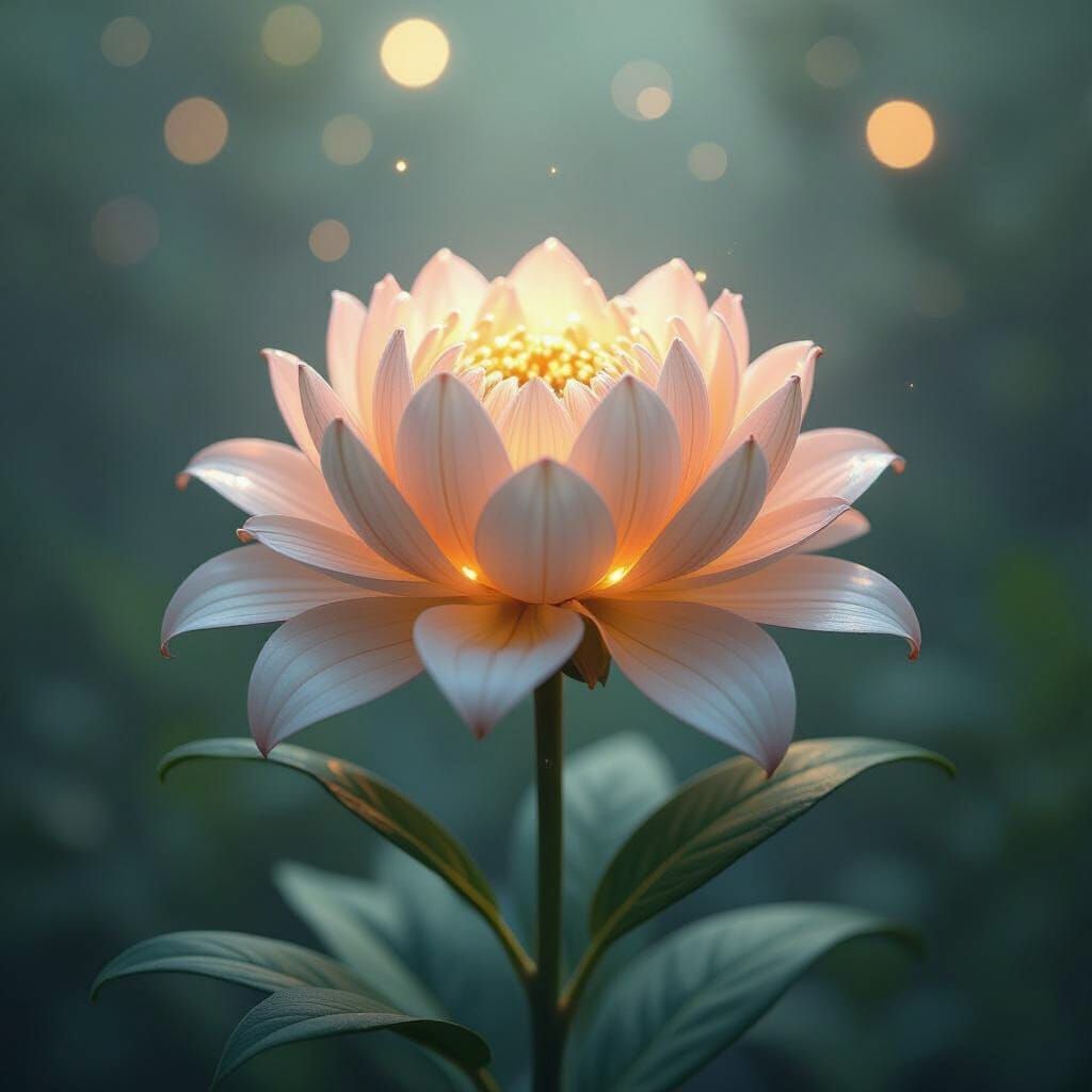 Beaded Orchid with Volumetric Lighting