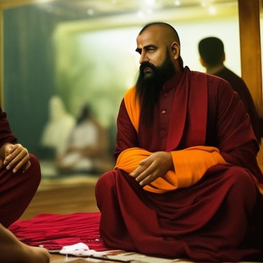 Guru's Haircut: Tense Scene in Medieval India