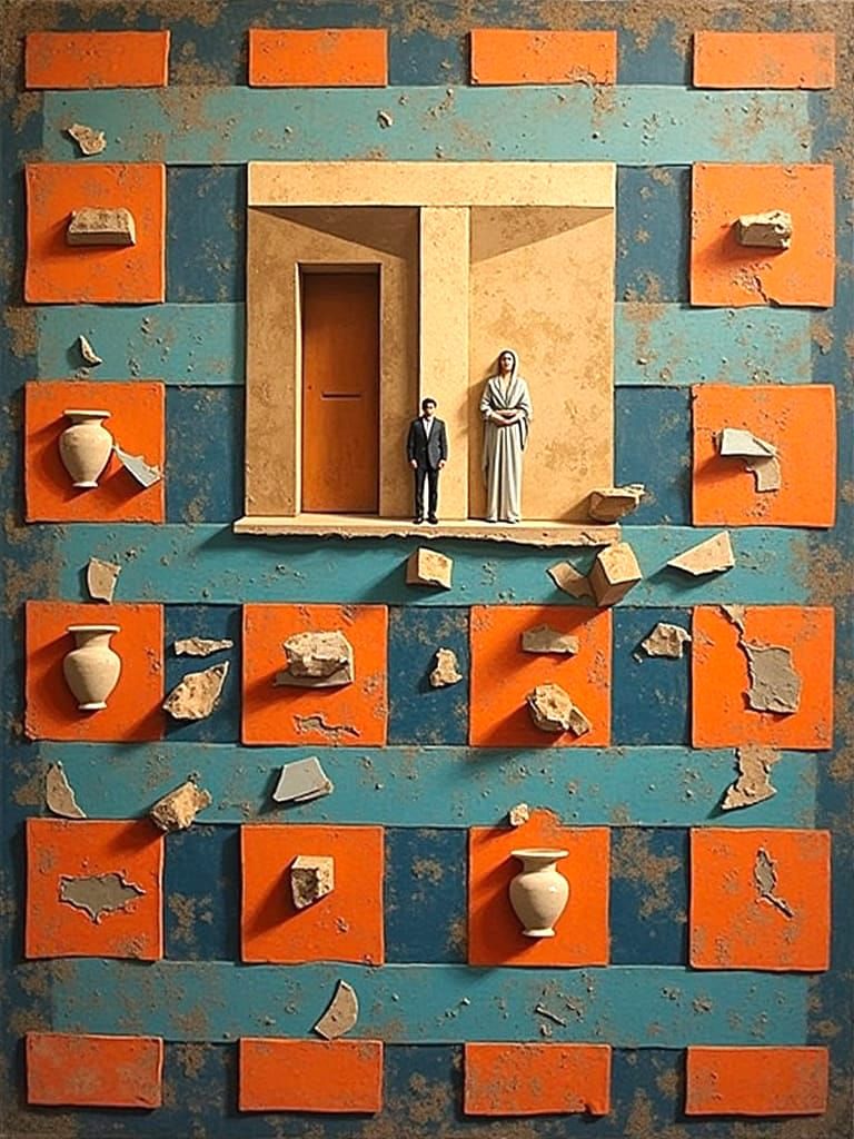 Abstract Architecture with Scratched Surfaces and Grit