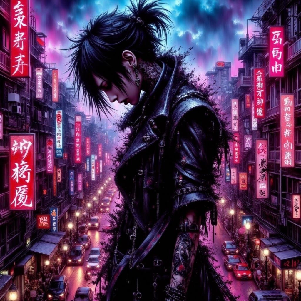 Heroes Rise in Neon Shadows, a Visual Kei Masterpiece