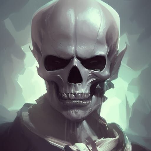 Skeleton Pirate Captain Portrait in Hyperdetailed Style