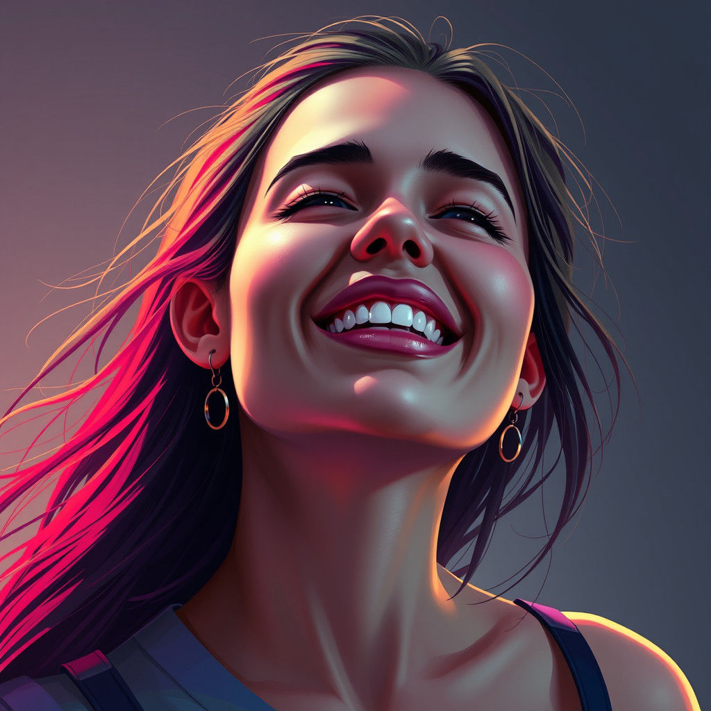 Expressive Portrait in Artgerm, Rutkowski, and Mucha Styles