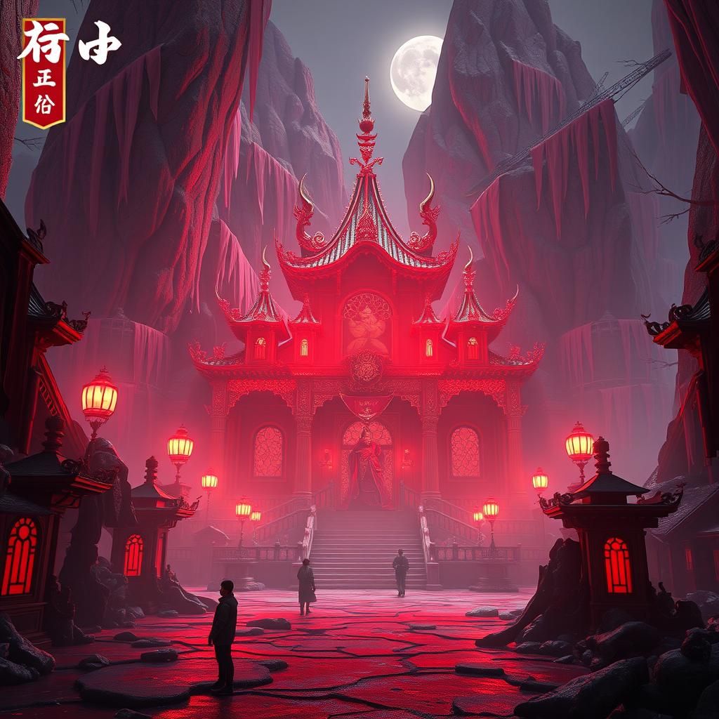 Anime Blood Palace in Detailed 3D Style