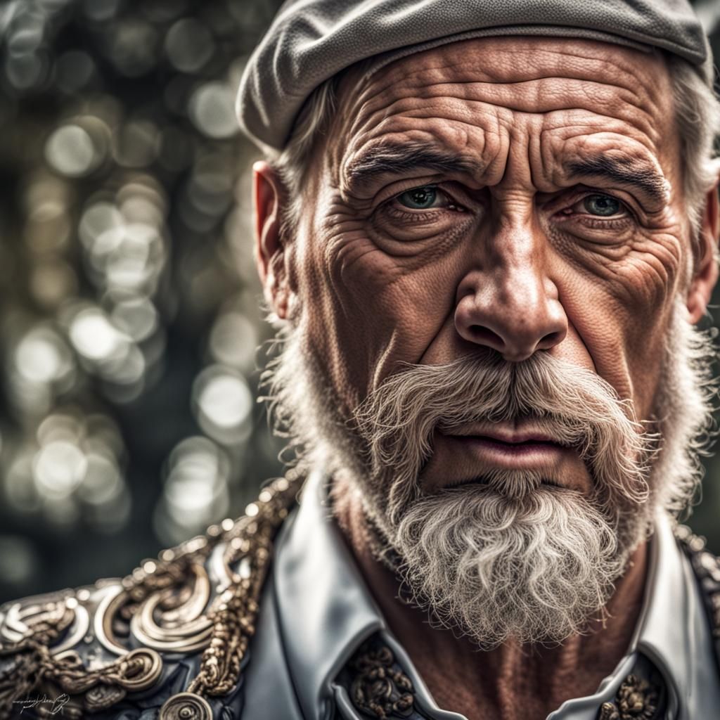 Hyperrealistic Portrait of Baron Von Squiggly