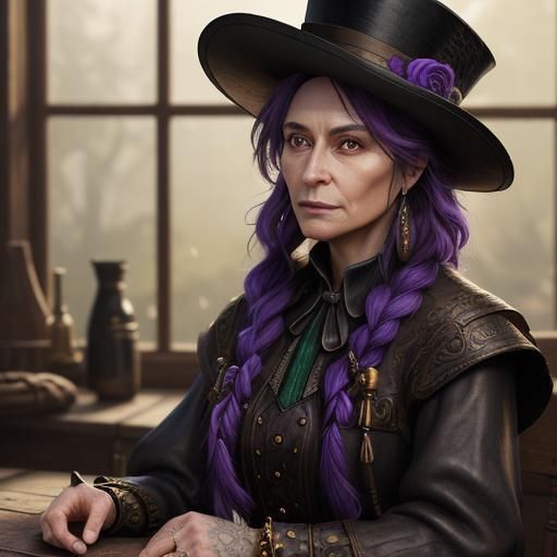 Leather Top Hat Fantasy Concept Art