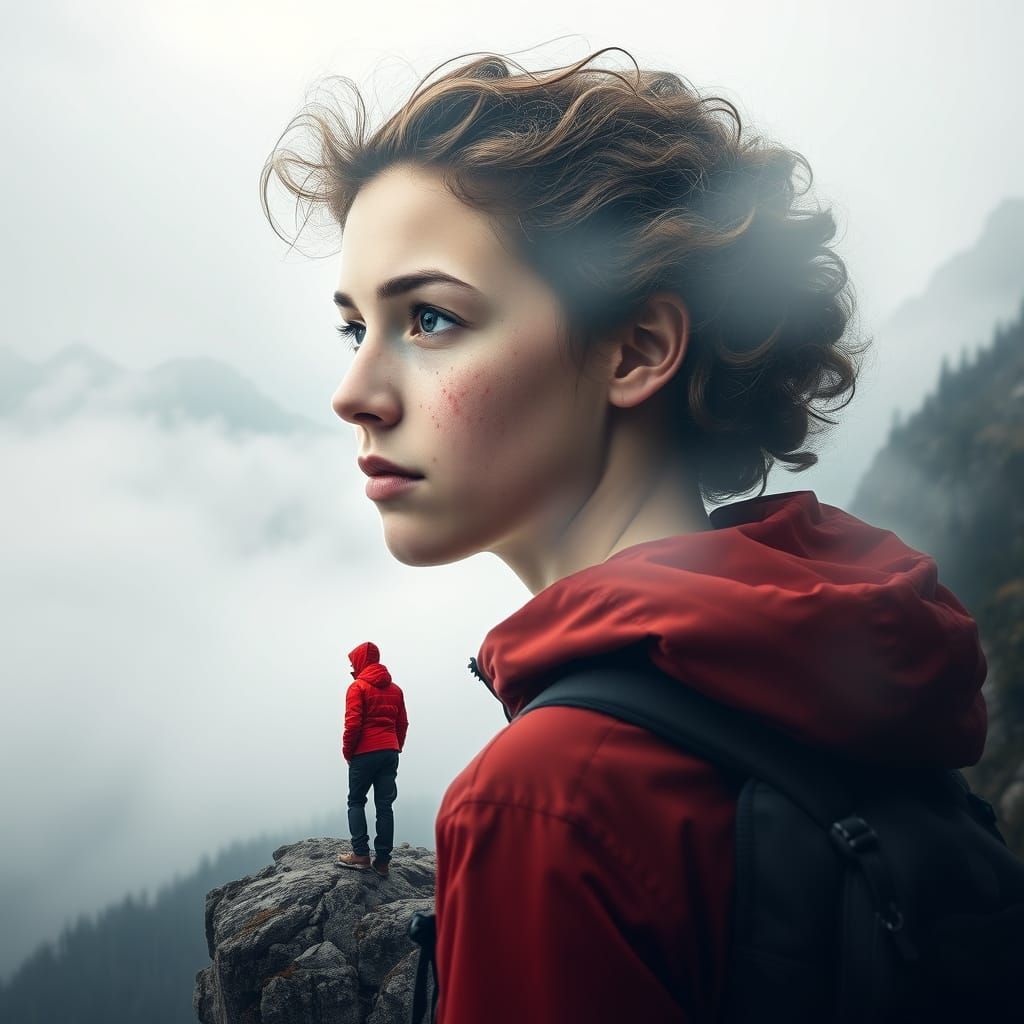 Surreal Landscape Portrait in Ethereal Colors