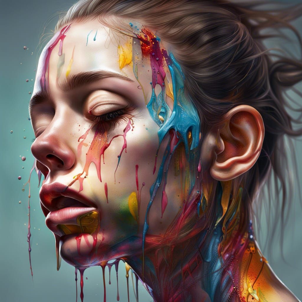 Hyperrealistic Anorexia Nervosa Concept Art