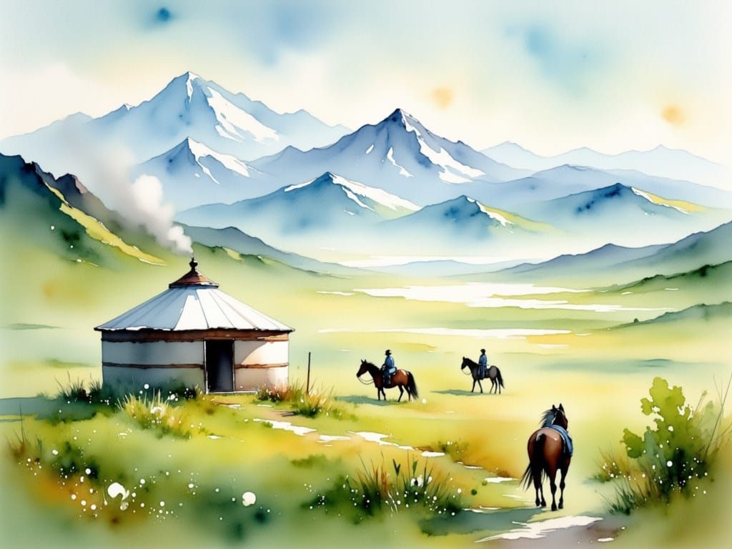 Mongolian Serenity in Soft Focus