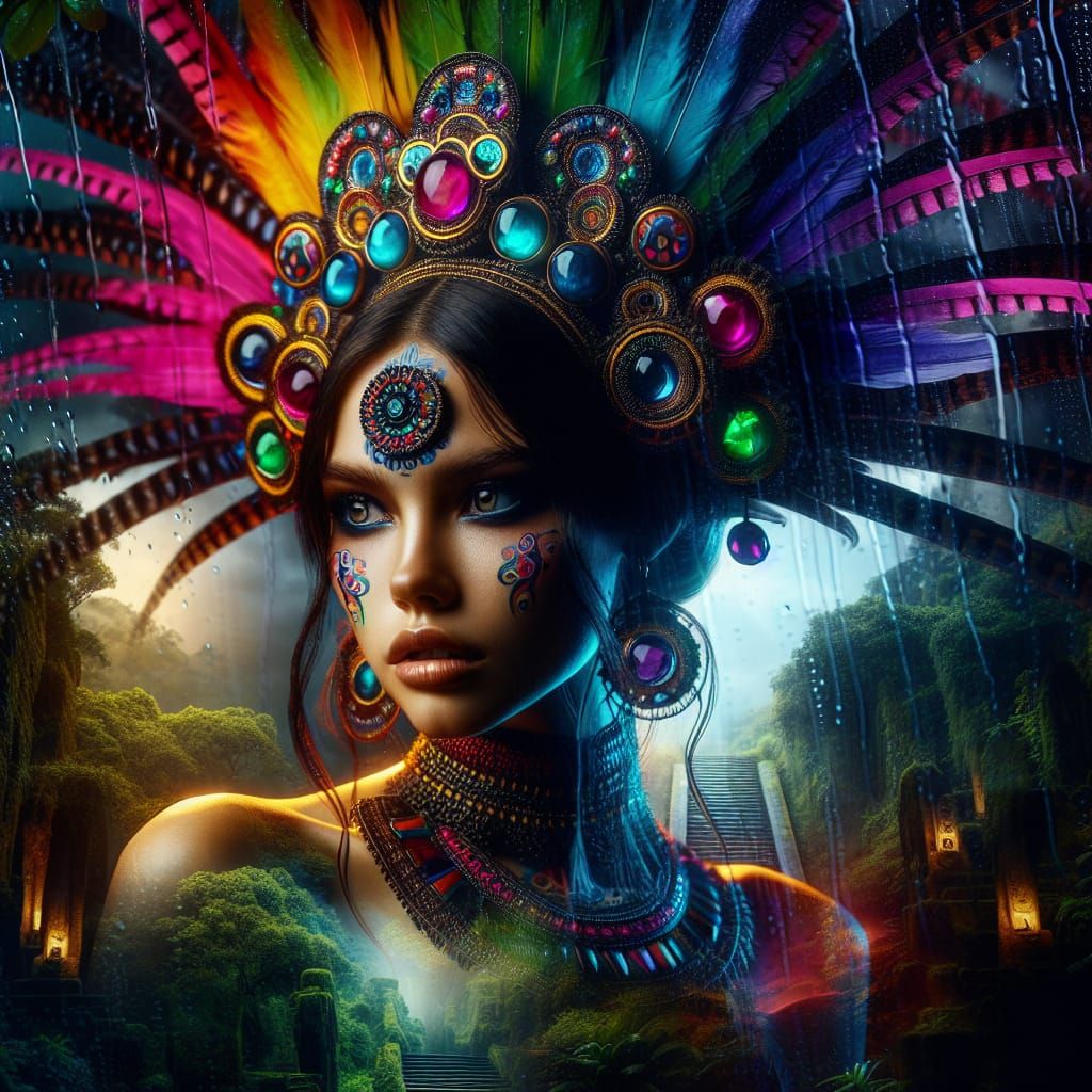 Priestess of Quetzalcoatl in the Jungle