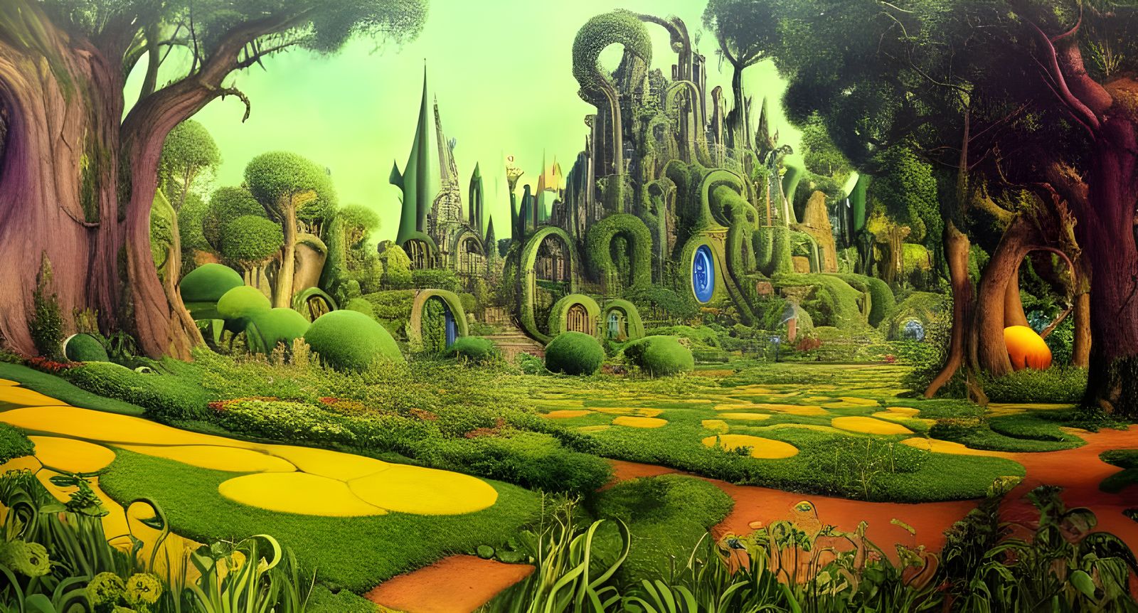 Wonderland Meets Oz: Sinister Psychedelic Garden